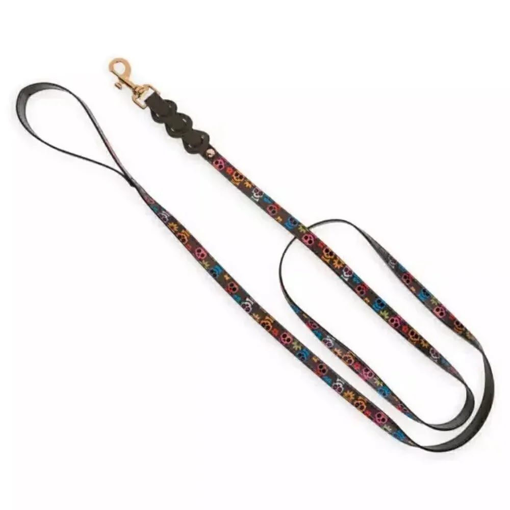 NWT Disney Dog Leash Coco - Day of the Dead Sugar Skulls - Disney Tails Pet Lead